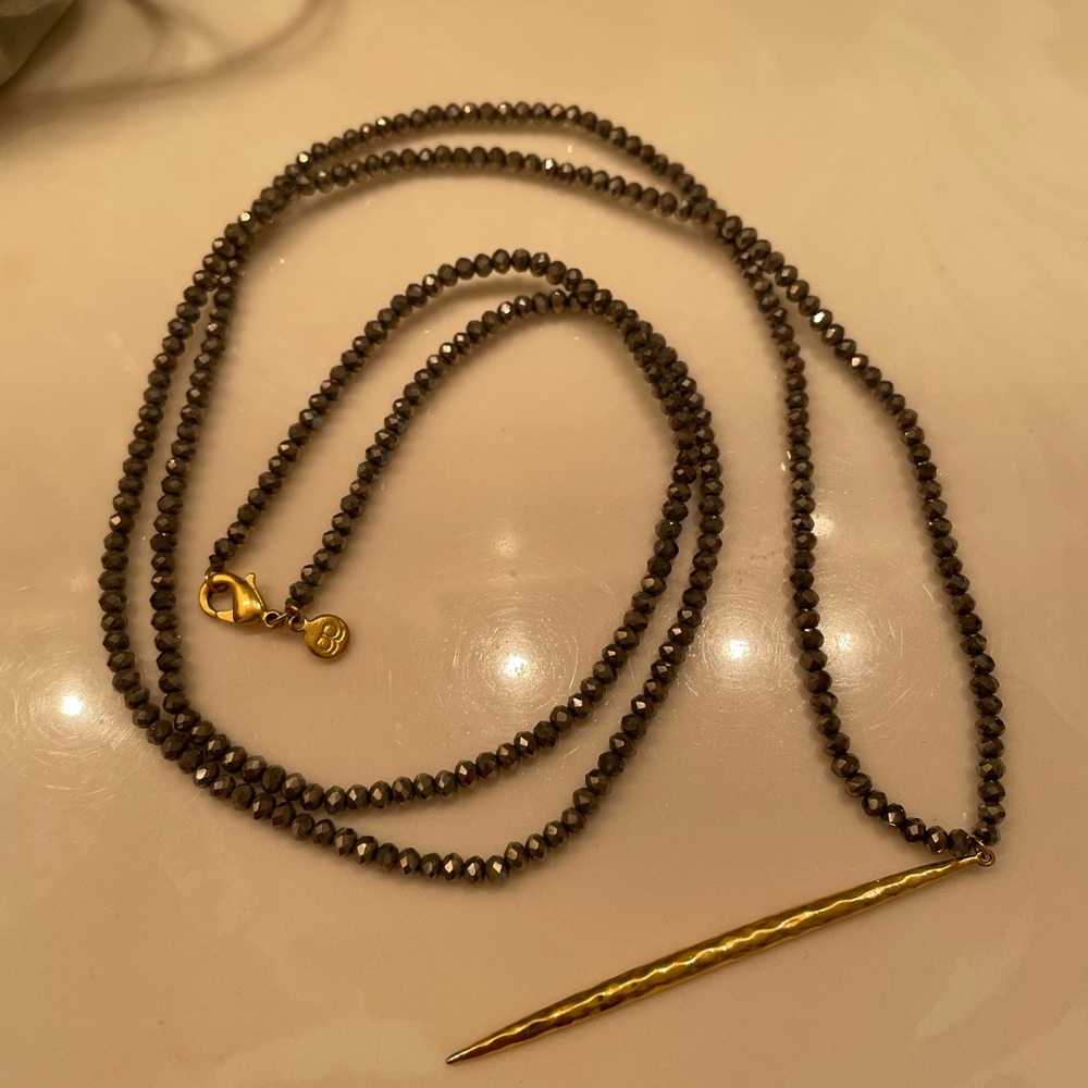 Gorjana Nora beaded long necklace
